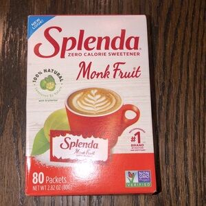 Splenda monkfruit sweetener packets new in box